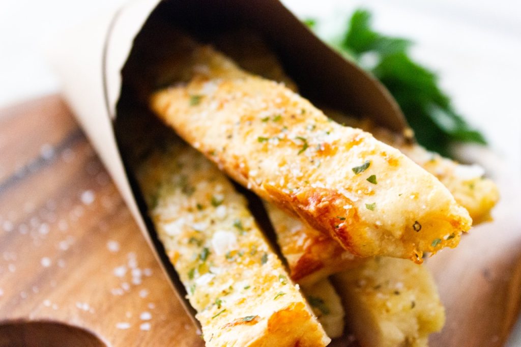 Basket of gluten free bread sticks