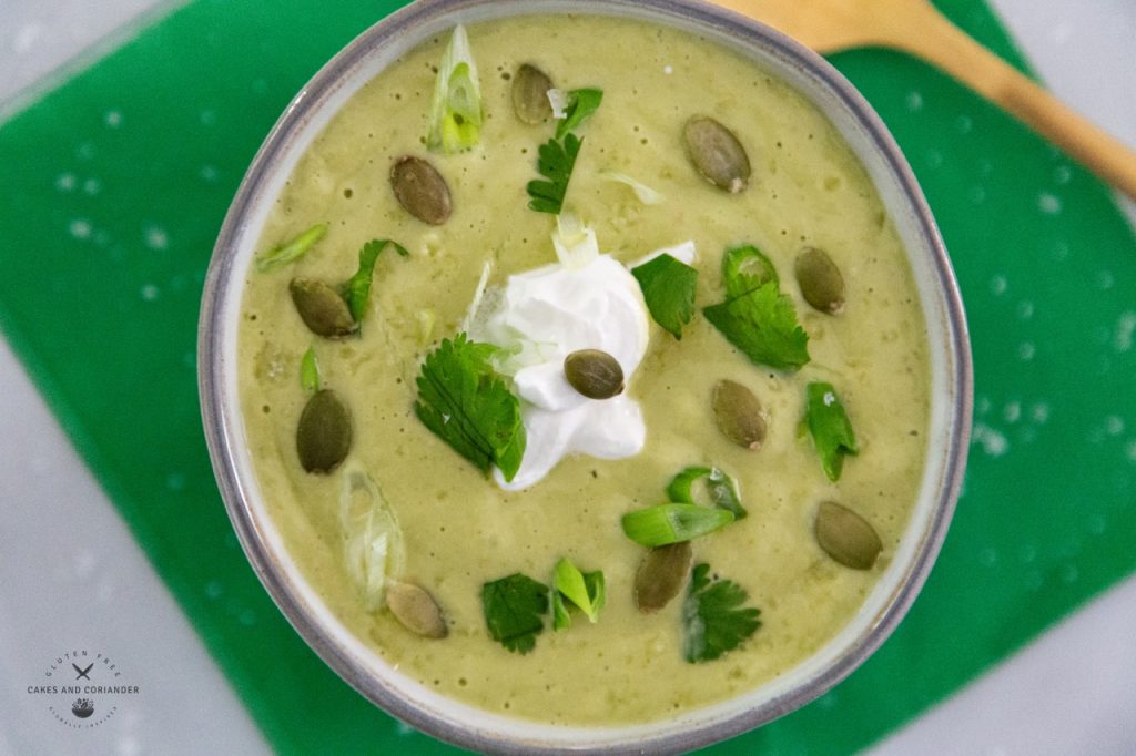 Tomatillo Bisque a unique summer soup
