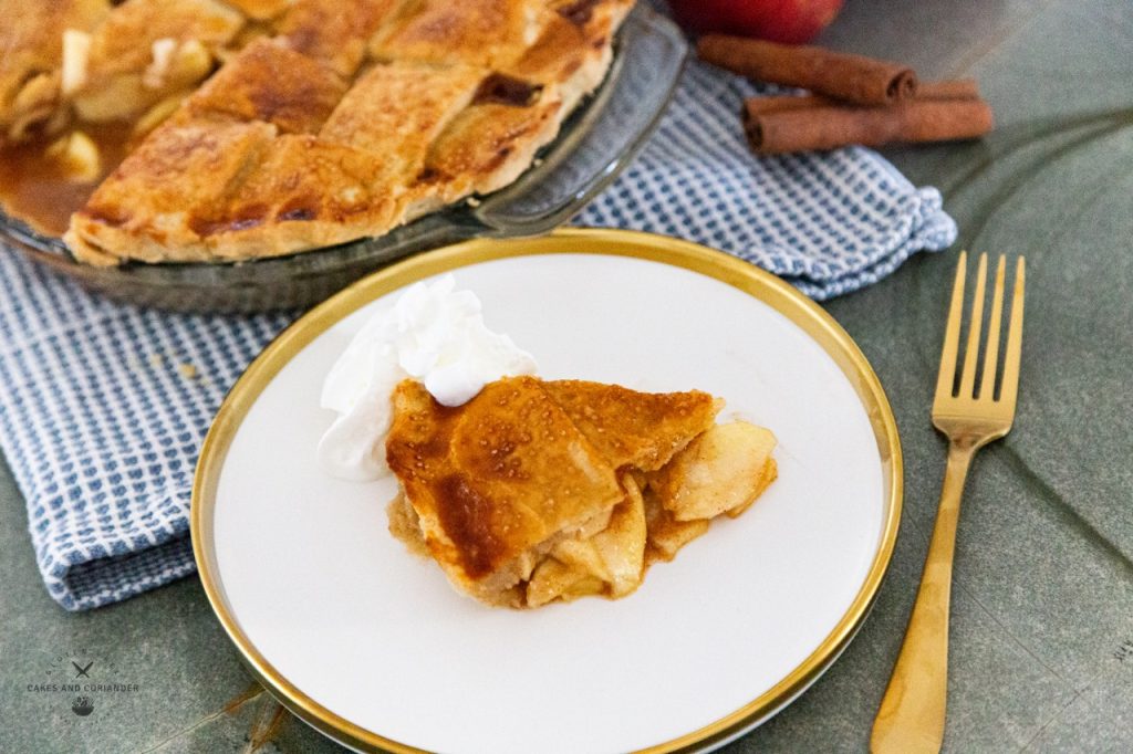 Slice of Baked Scrumptious Gluten Free Apple Pie