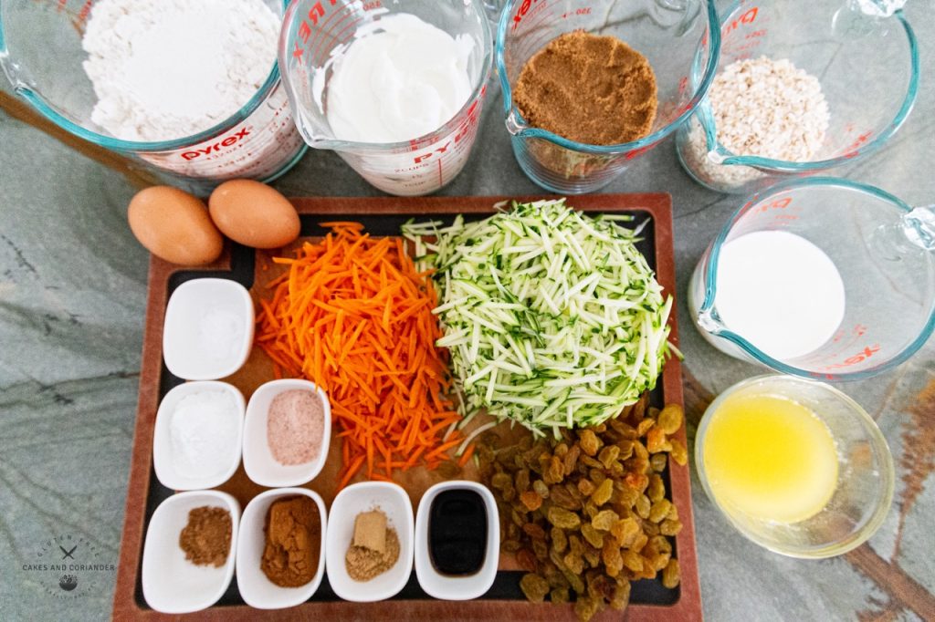 Ingredients for Healthy Muffins